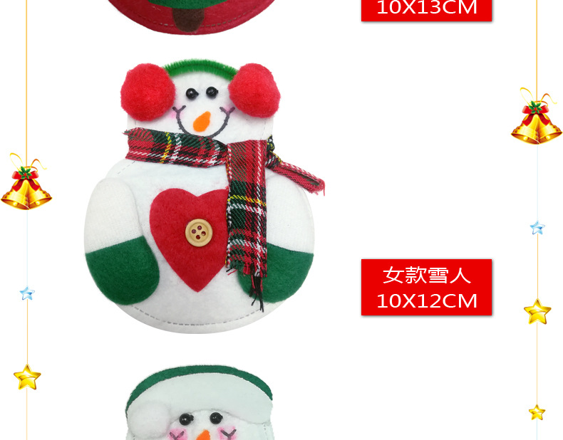 Christmas Decoration Supplies Gift Christmas Table Supplies Christmas Snowman Knife and Fork Bag Knife and Fork Cover Christmas Decoration Supplies Gift Christmas Table Supplies Christmas Snowman Knife and Fork Bag Knife and Fork Cover