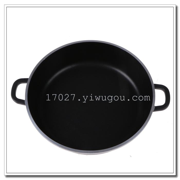 Double bottom soup pot non-stick pot non-stick deep soup pot open fire induction cooker universal aluminum soup pot Double bottom soup pot non-stick pot non-stick deep soup pot open fire induction cooker universal aluminum soup pot