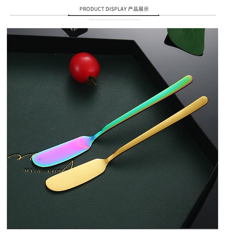 304 Stainless Steel Western Food Butter Knife Cream Cheese Butter Jam Butter Knife Table Knife Gift Creative Multi-Color 304 Stainless Steel Western Food Butter Knife Cream Cheese Butter Jam Butter Knife Table Knife Gift Creative Multi-Color