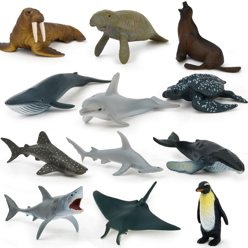 Early Childhood Education Toys Dinosaur Marine Animal Sand Table Scene Science and Education Cognitive Model Matching Recognition Study Card