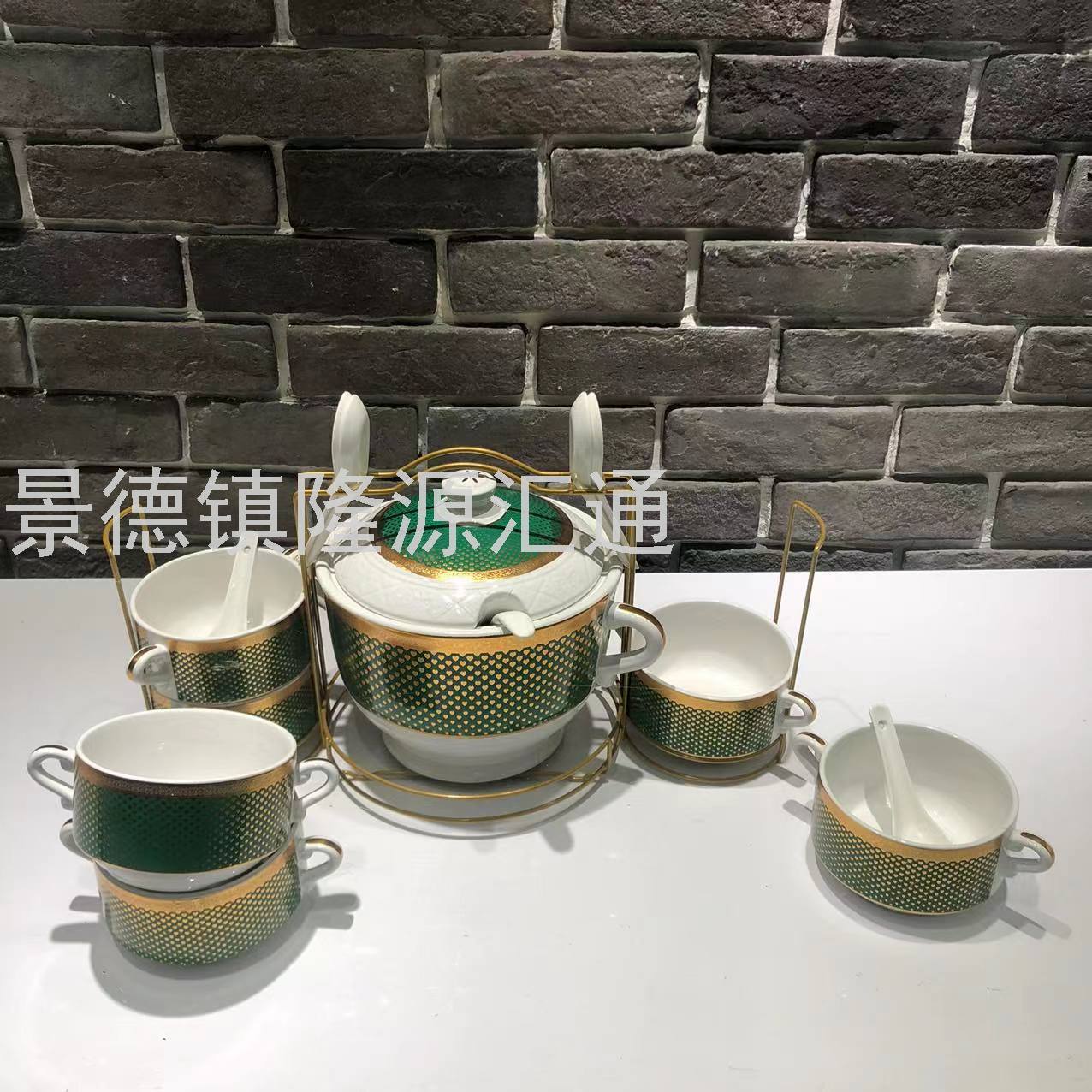 Jingdezhen Ceramic Soup Pot Set Dual-Sided Stockpot Noodle Cup Freshness Bowl Storage Tank Casserole Electric Soup Pot Jingdezhen Ceramic Soup Pot Set Dual-Sided Stockpot Noodle Cup Freshness Bowl Storage Tank Casserole Electric Soup Pot