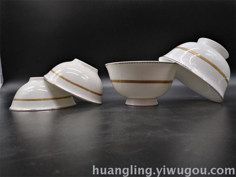 Ceramic tableware porcelain bowl set Jingdezhen China ceramic bowl disc wholesale Ceramic tableware porcelain bowl set Jingdezhen China ceramic bowl disc wholesale