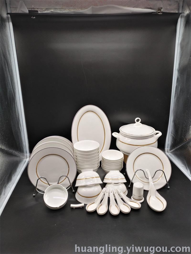 Ceramic tableware porcelain bowl set Jingdezhen China ceramic bowl disc wholesale Ceramic tableware porcelain bowl set Jingdezhen China ceramic bowl disc wholesale