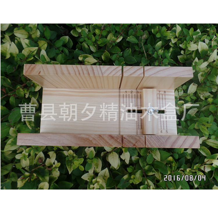 Handmade Soap Soap Cutter Solid Wood Double Card Slot Cutting Soap Table plus Wave Flat Knife Matching Set Special Offer