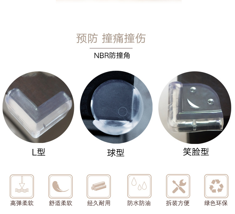 Stickers-Free Blister Blister Card 4 Pack L-Shaped Spherical Smiley Face Transparent Bumper Angle Baby Table Coffee Table Glass Corner Protector Stickers-Free Blister Blister Card 4 Pack L-Shaped Spherical Smiley Face Transparent Bumper Angle Baby Table Coffee Table Glass Corner Protector