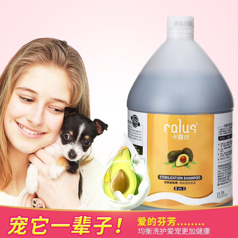 Wholesale Card Lushi Mink Dog Shower Gel Pet Shop Large Bucket 3.78l Pet Bath Cat Shower Gel