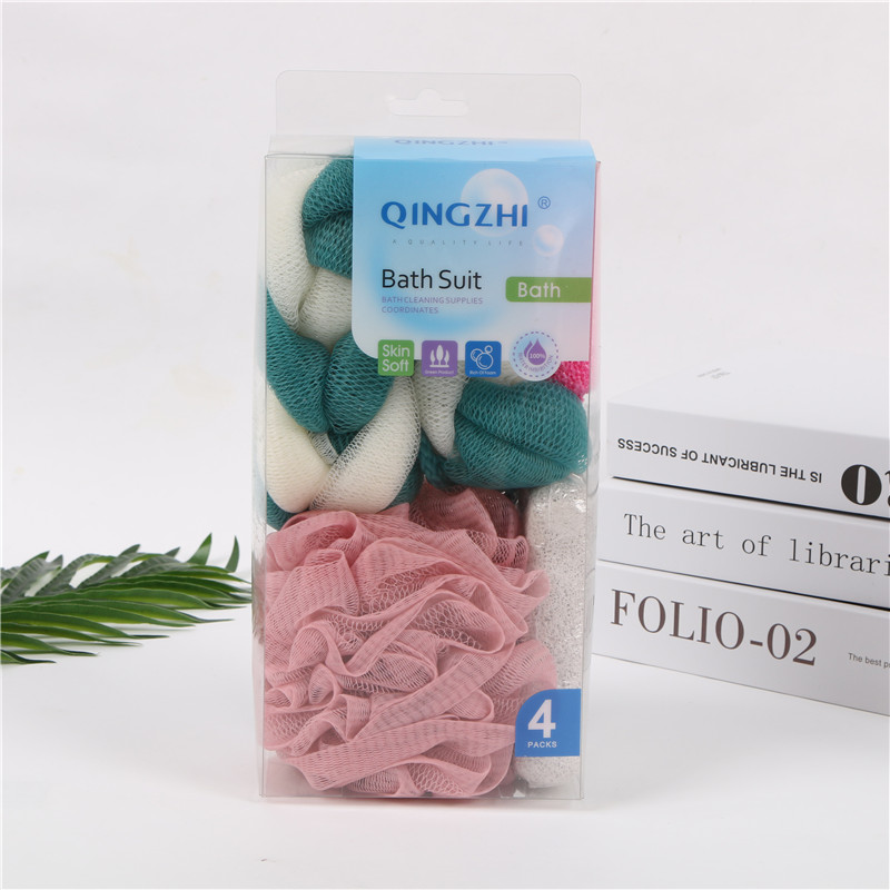 Bath 4-piece Bath ball towel Bath bar