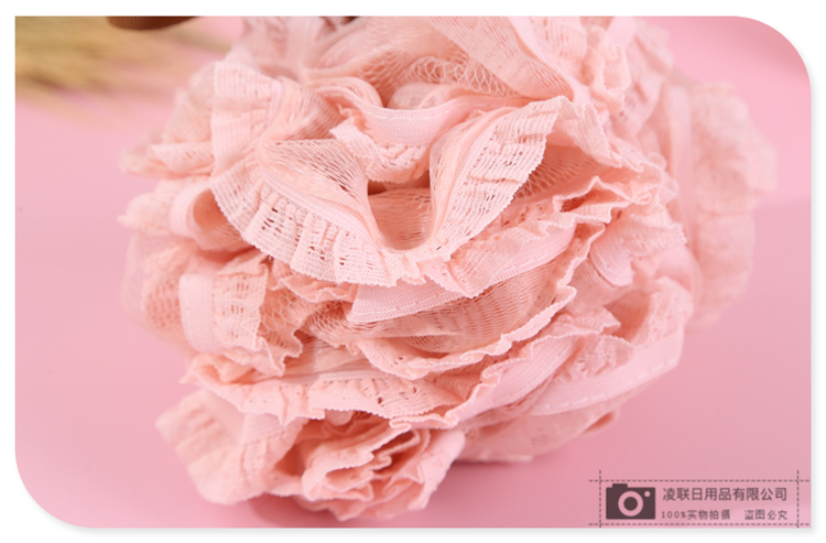 With Lanyard Design Multi-Color Bath Loofah Bath Salt Mesh Sponge Bath Foaming Bath Large Size Bath Ball Mesh Sponge