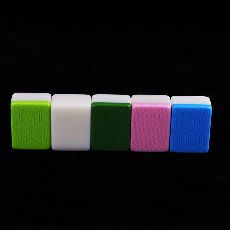 Mahjong Wholesale Household Hand-Playing Retail Hand-Rubbing Mahjong Chess Card Mahjong Table Cloth White Plastic Box Large Size Non-Magnetic