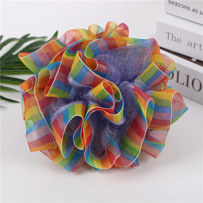 Large rainbow lace bath ball bath ball bath flower bath bubble ball Large rainbow lace bath ball bath ball bath flower bath bubble ball