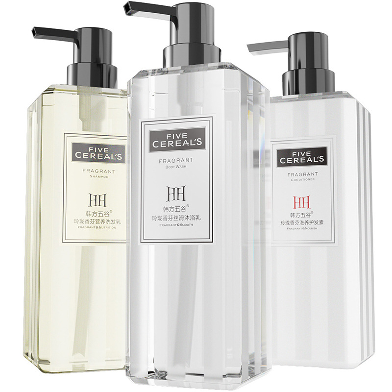 Trending on TikTok Same Style Fragrance Lasting Exquisite Shampoo Conditioner Shower Gel Suit Shampoo Paste 500ml