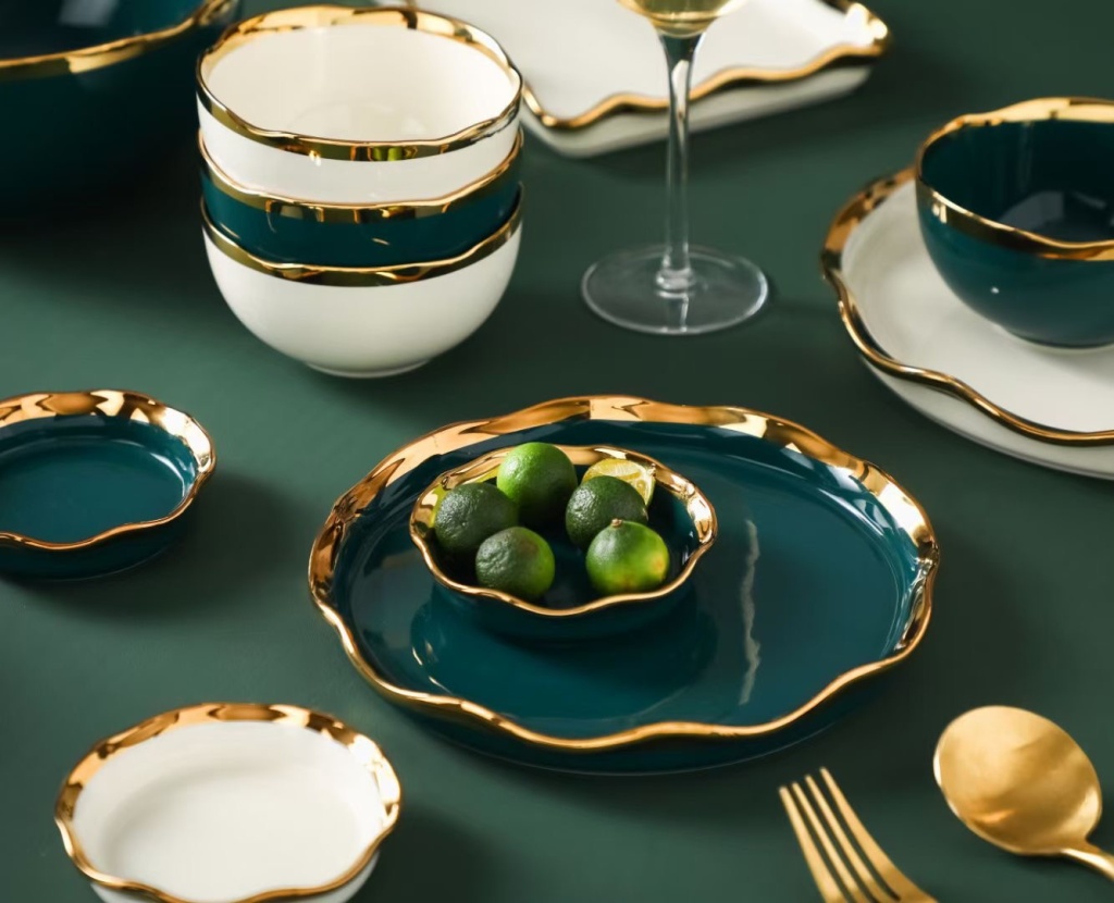 Entry Lux Style Plate Ceramic Bowl Ceramic Plate Pizza Plate Sauce Dish Soup Bowl Fish Dish Sushi Plate