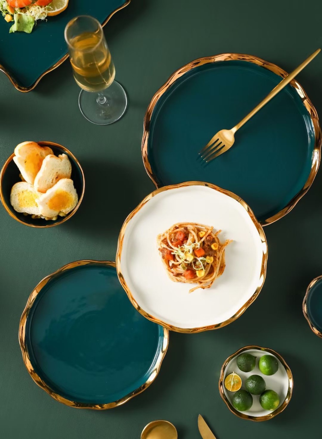 Entry Lux Style Plate Ceramic Bowl Ceramic Plate Pizza Plate Sauce Dish Soup Bowl Fish Dish Sushi Plate