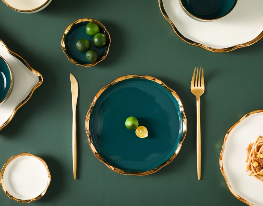 Entry Lux Style Plate Ceramic Bowl Ceramic Plate Pizza Plate Sauce Dish Soup Bowl Fish Dish Sushi Plate