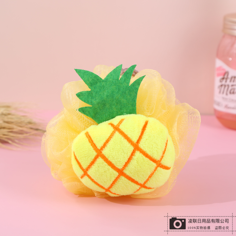 Cute Fruit-like Skin-Friendly Soft Bath Bath Ball High-Density Mesh Bath Towel Back Rubbing Bath Ball