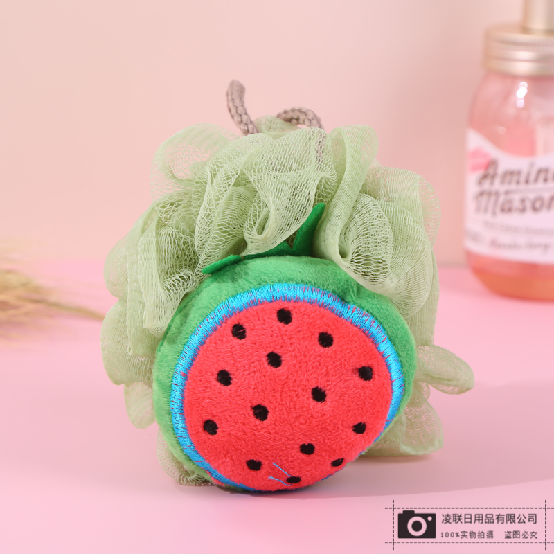 Cute Fruit-like Skin-Friendly Soft Bath Bath Ball High-Density Mesh Bath Towel Back Rubbing Bath Ball