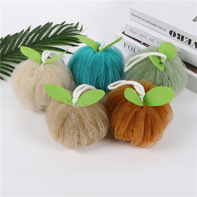 Lovely pumpkin bath ball large adult bath bath back wash towel wash wash flower towel