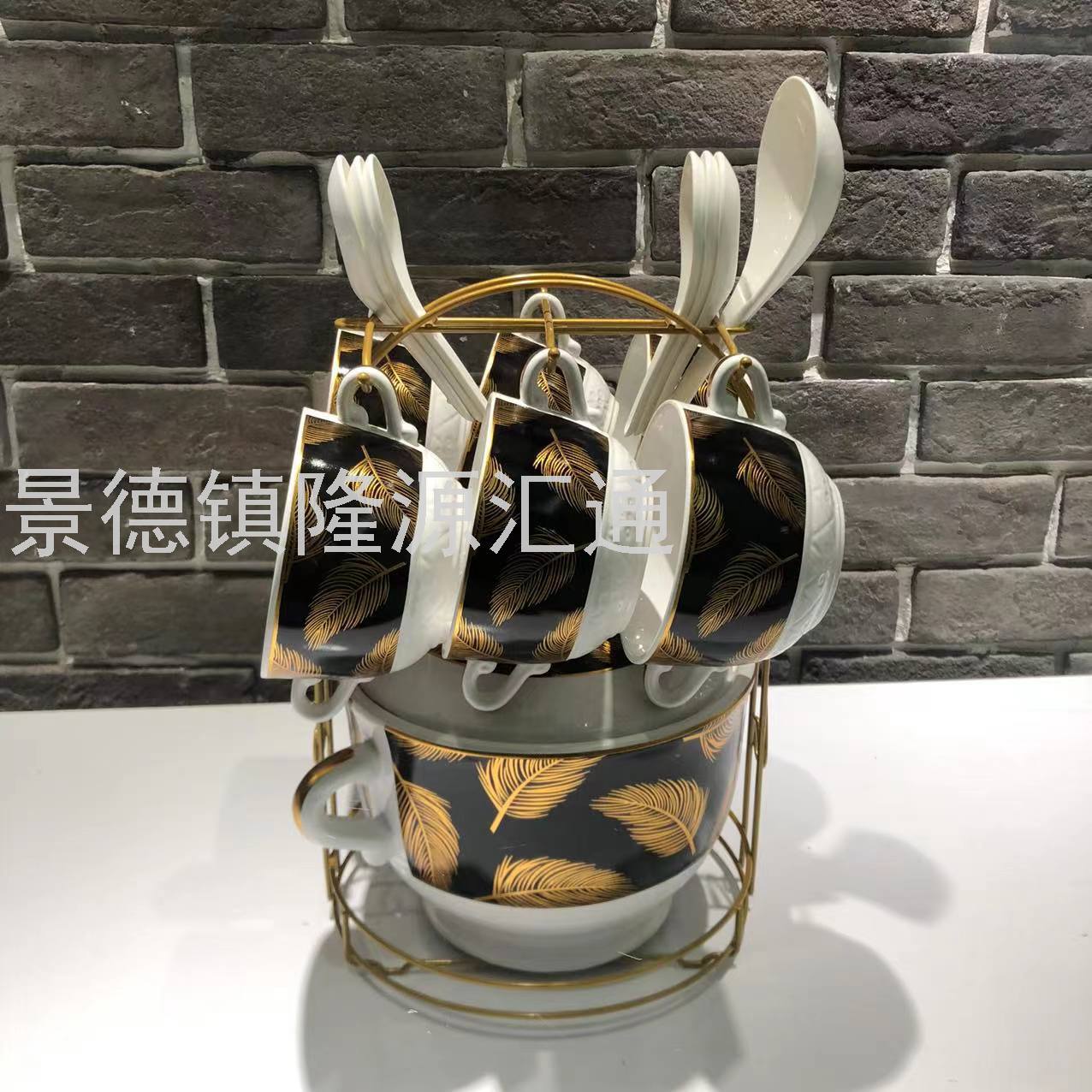 Jingdezhen Ceramic Soup Pot Set Dual-Sided Stockpot Noodle Cup Freshness Bowl Storage Tank Casserole Electric Soup Pot