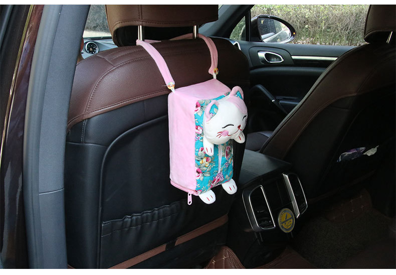 Multifunctional Lucky Cat Hanging Tissue Box Car Home Cartoon Tissue Bag Car Tissue Box Ornaments Car Supplies Multifunctional Lucky Cat Hanging Tissue Box Car Home Cartoon Tissue Bag Car Tissue Box Ornaments Car Supplies