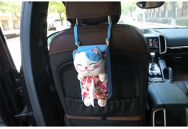 Multifunctional Lucky Cat Hanging Tissue Box Car Home Cartoon Tissue Bag Car Tissue Box Ornaments Car Supplies Multifunctional Lucky Cat Hanging Tissue Box Car Home Cartoon Tissue Bag Car Tissue Box Ornaments Car Supplies
