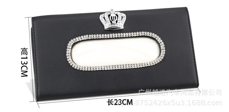 Diamond Swan Car Sunshade Tissue Box Tissue Box for Car Camellia Hanging Crown Tissue Box Daisy