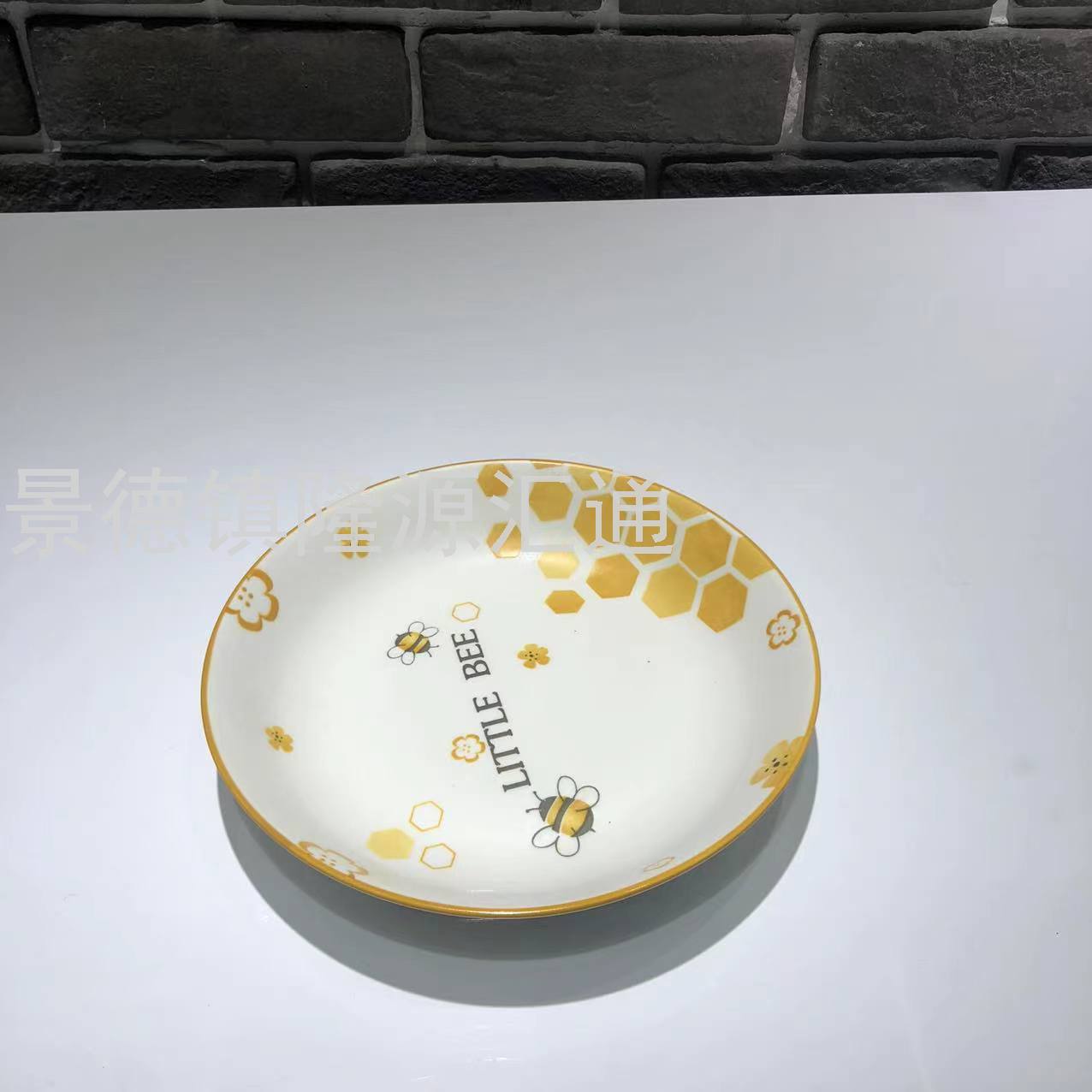 Dinner Plate Parts Ceramic Plate Baking Plate Dim Sum Plate Ceramic Bowl Rice Bowl Rice Bowl Promotion Bowl Jingdezhen