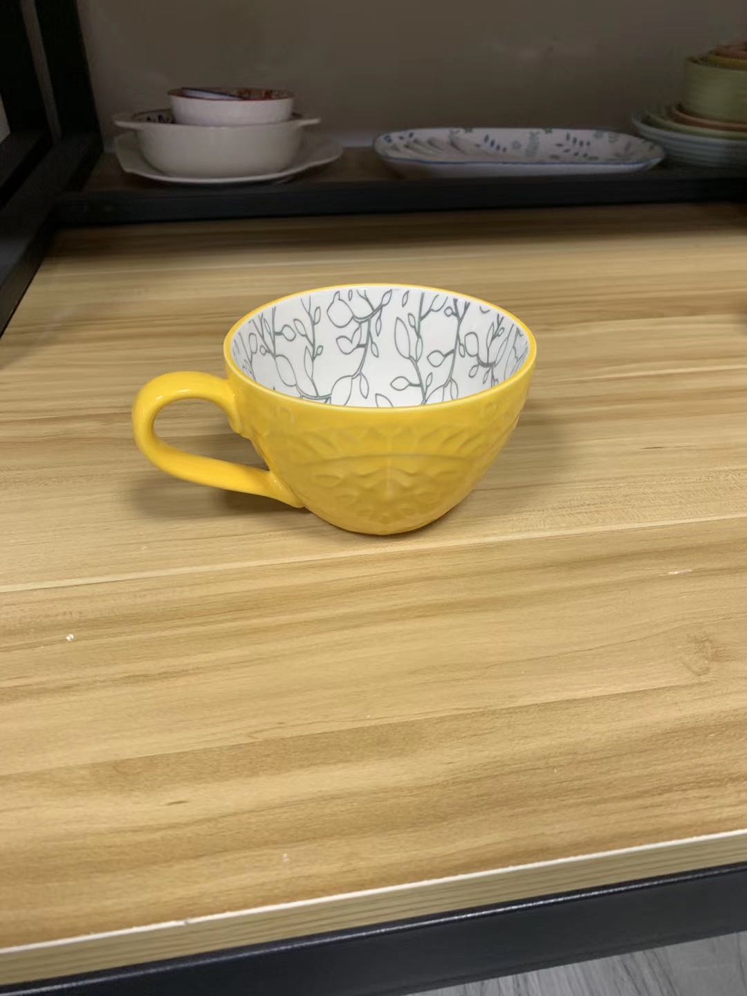 Ceramic relief breakfast bowl Ceramic relief breakfast bowl
