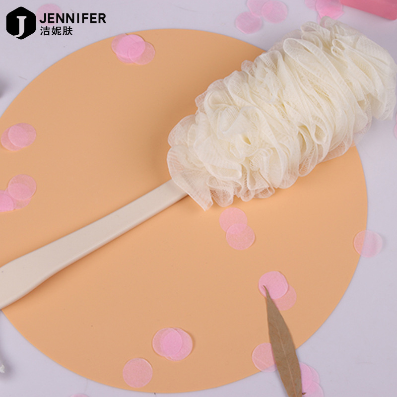 Large soft fine net bath ball fashion bath flower manufacturers direct round handle bath ball bubble bath ball