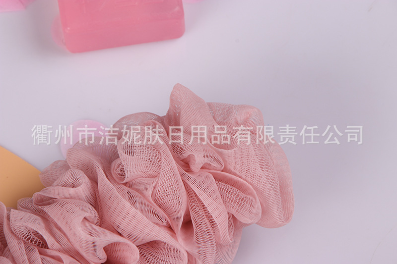 Large soft fine net bath ball fashion bath flower manufacturers direct round handle bath ball bubble bath ball