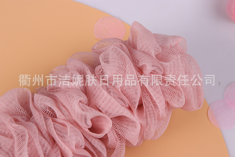 Large soft fine net bath ball fashion bath flower manufacturers direct round handle bath ball bubble bath ball