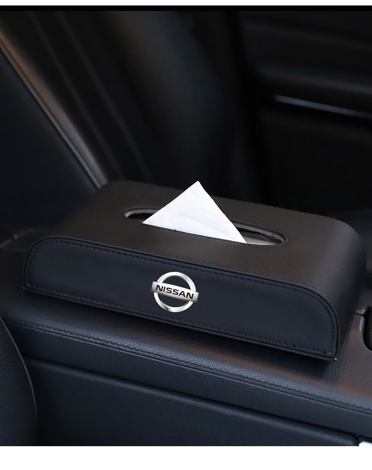 Auto Supplies Tissue Box Creative Hanging Car Tissue Box Men and Women Car Interior Supplies Seat Napkin Box Cover