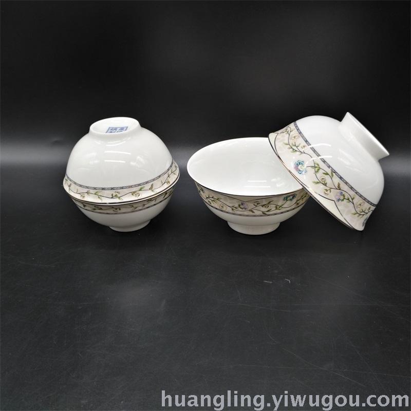 Ceramic tableware porcelain bowl set Jingdezhen China ceramic bowl disc wholesale