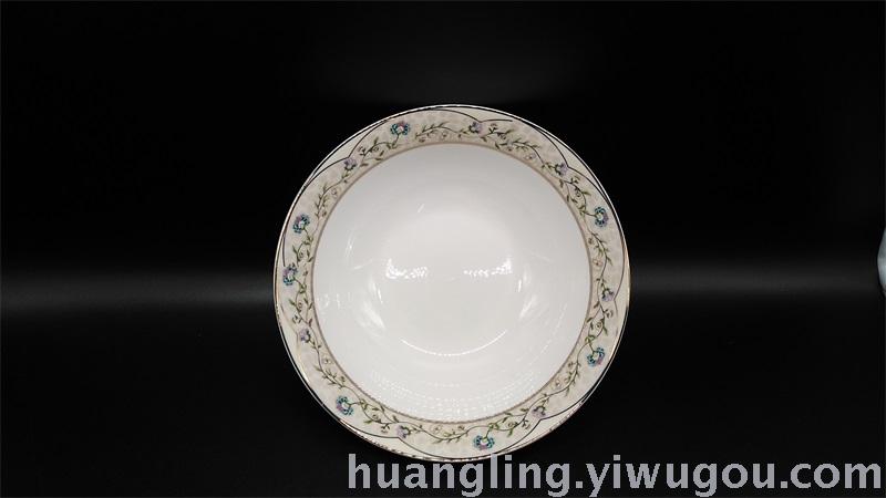 Ceramic tableware porcelain bowl set Jingdezhen China ceramic bowl disc wholesale