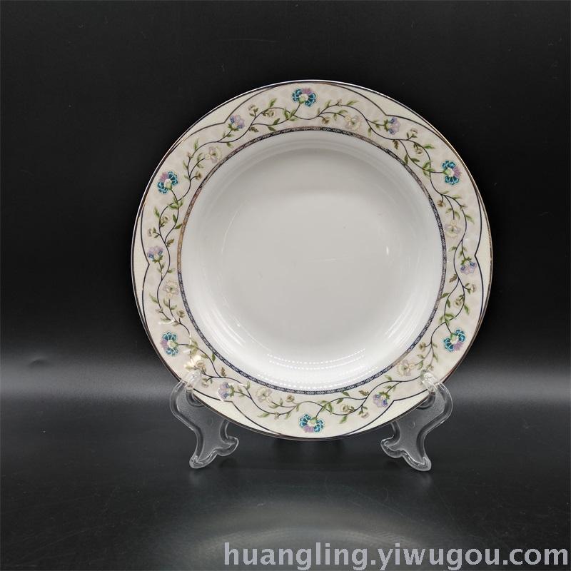 Ceramic tableware porcelain bowl set Jingdezhen China ceramic bowl disc wholesale
