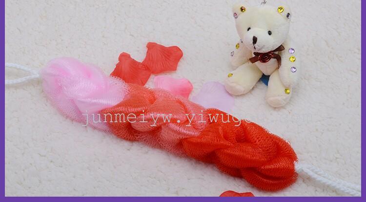 New lovely color long strip bath ball bath towel bath towel bath towel.