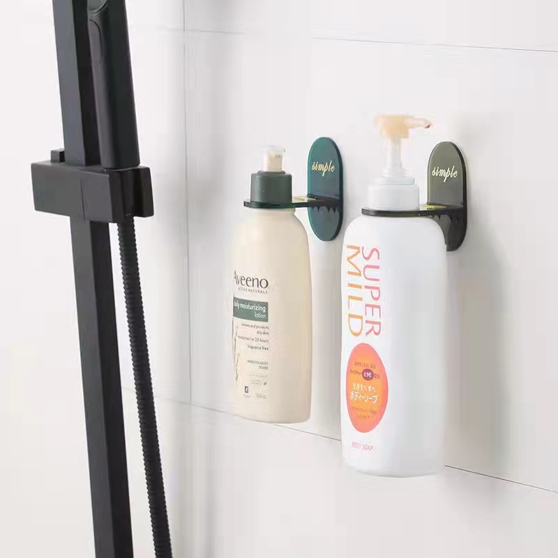 Tiktok Same Bathroom Punch-Free Shower Gel Rack Shampoo Wall Storage Rack Light Luxury Shower Gel Bracket