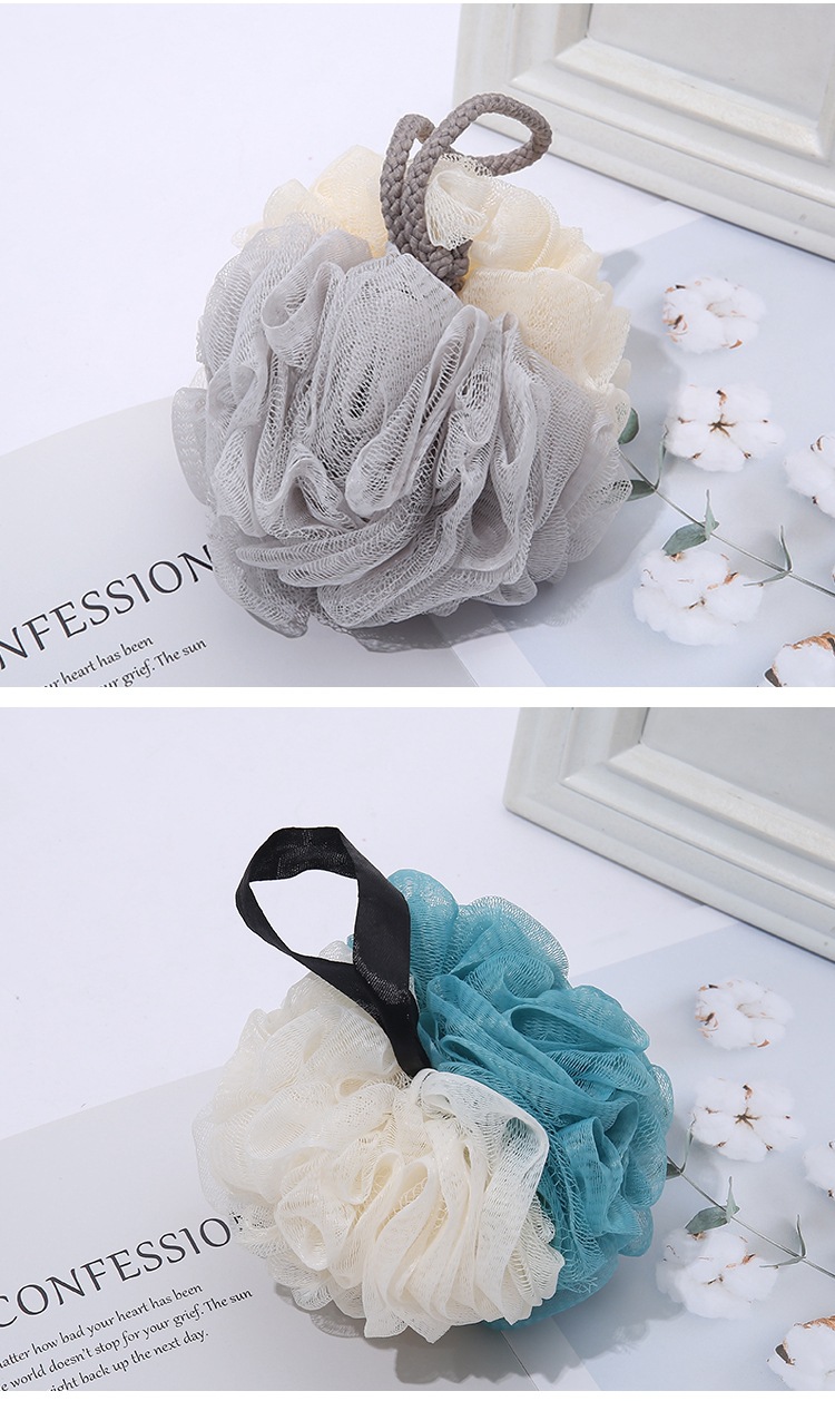 Double-Piece Soft Loofah 50G Back Foaming Universal Loofah Bathroom Bath Soft Bath Ball