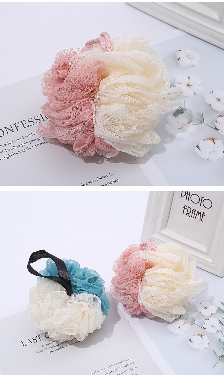 Double-Piece Soft Loofah 50G Back Foaming Universal Loofah Bathroom Bath Soft Bath Ball