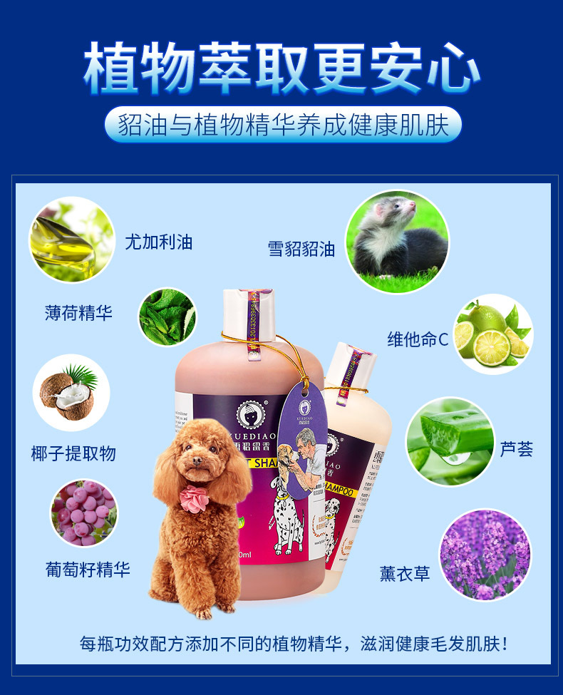 Ferten Shower Gel Dog Fragrance Cat Bath Liquid 500ml Pet Shampoo Deodorant Cat Shower Gel Generation Hair