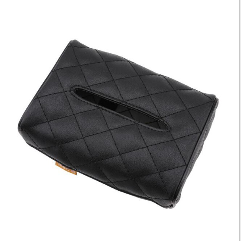 Car Chair Back Sun Visor Tissue Box Cover for Car Cartoon Hanging Tissue Box Male and Female Cute Tissue Box Bag