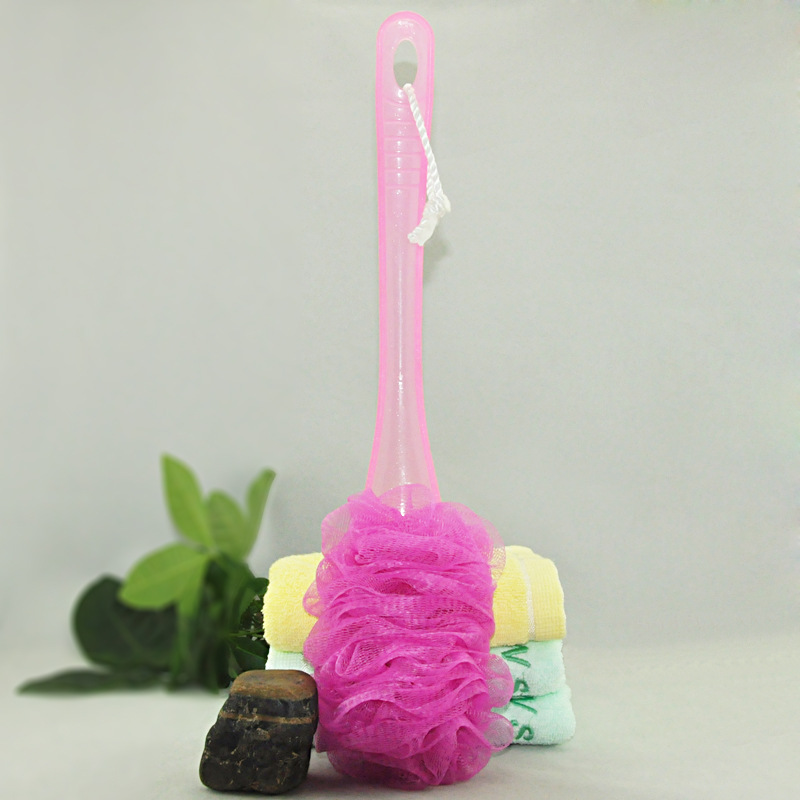 Monochrome Large Bath Brush Long Handle Rub Back Bath Ball Monochrome Large Bath Brush Long Handle Rub Back Bath Ball