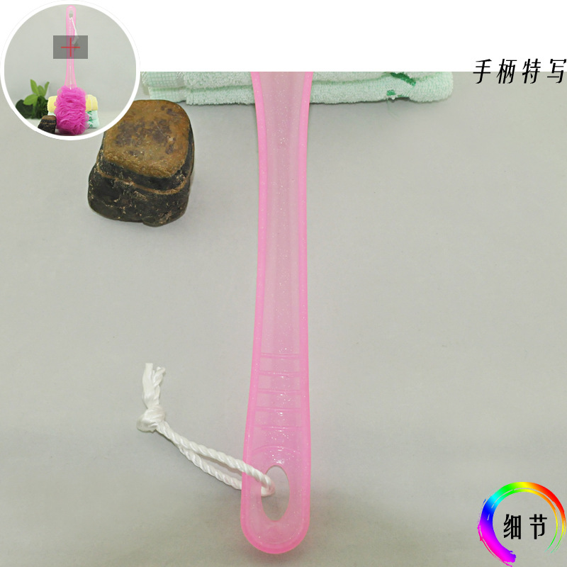 Monochrome Large Bath Brush Long Handle Rub Back Bath Ball Monochrome Large Bath Brush Long Handle Rub Back Bath Ball