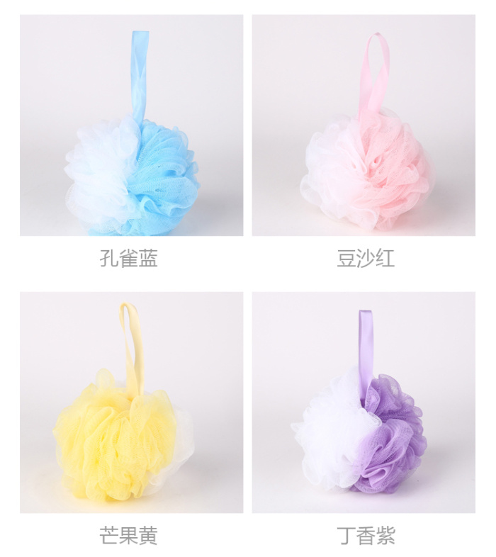 Two-color bath ball bath flower tuba shower ball foam bath flower bath Two-color bath ball bath flower tuba shower ball foam bath flower bath