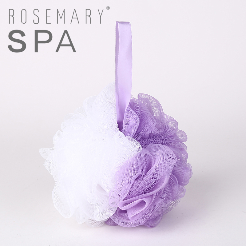 Two-color bath ball bath flower tuba shower ball foam bath flower bath