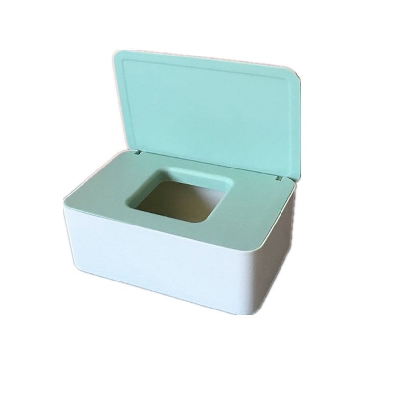 Desktop Storage Box Wet Tissue Box with Lid Multifunctional Plastic Wet Tissue Box Office Sealed Dust Mask Box A597