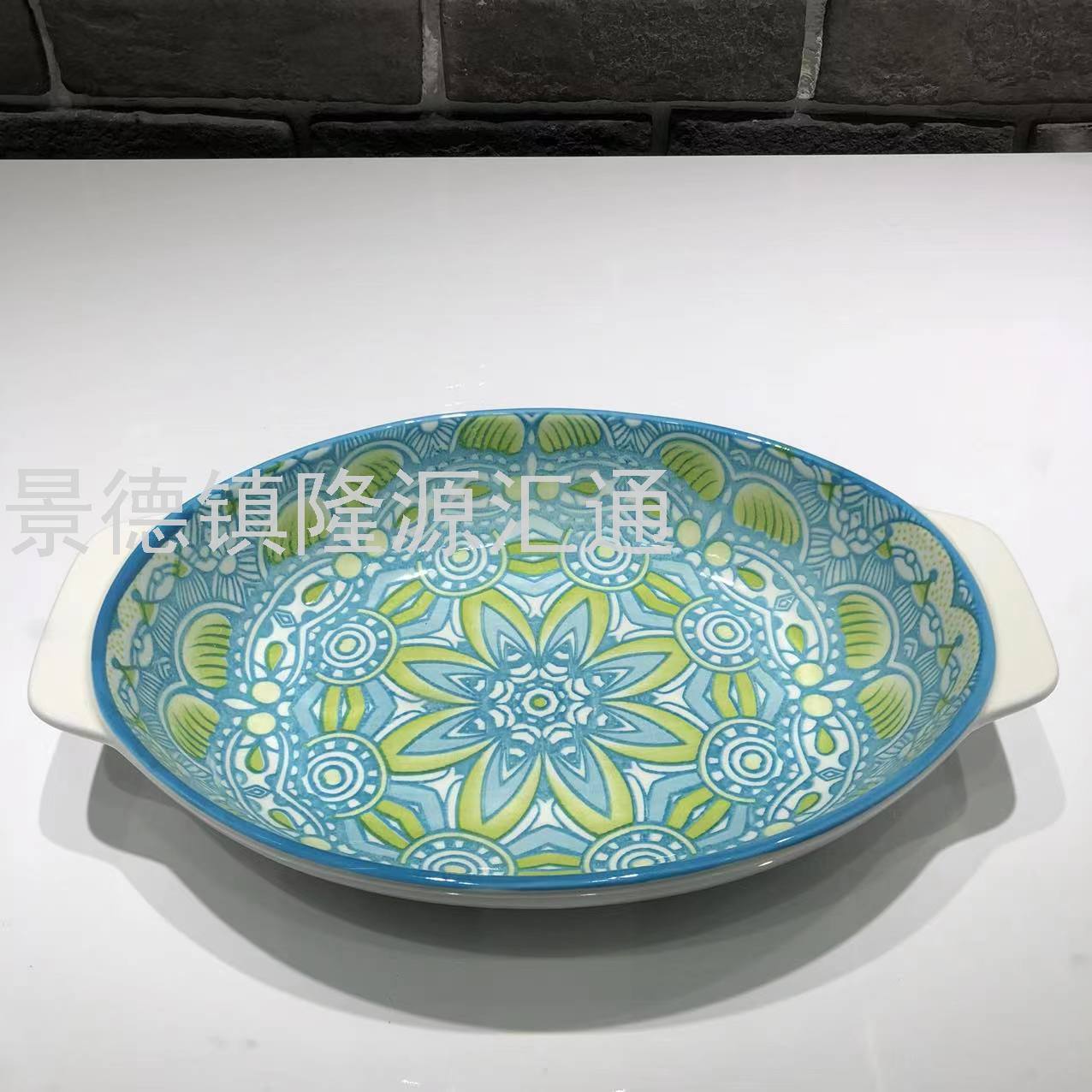 Dinner Plate Ceramic Plate Baking Plate Dim Sum Plate Ceramic Bowl Rice Bowl Rice Bowl Promotion Gift Bowl Jingdezhen