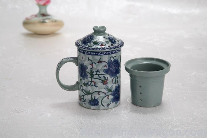 Jingdezhen blue and white porcelain bowl bowl gift set bowl bowl bone china tableware