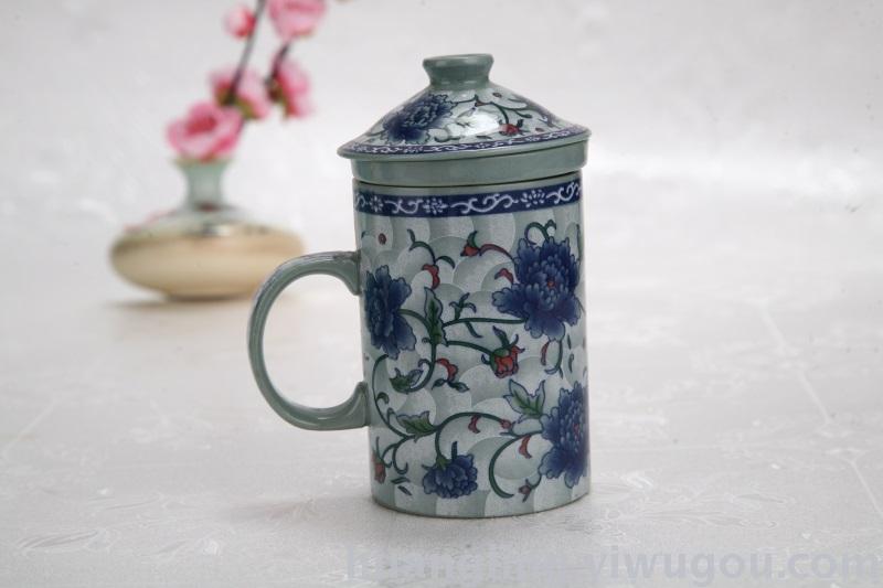 Jingdezhen blue and white porcelain bowl bowl gift set bowl bowl bone china tableware