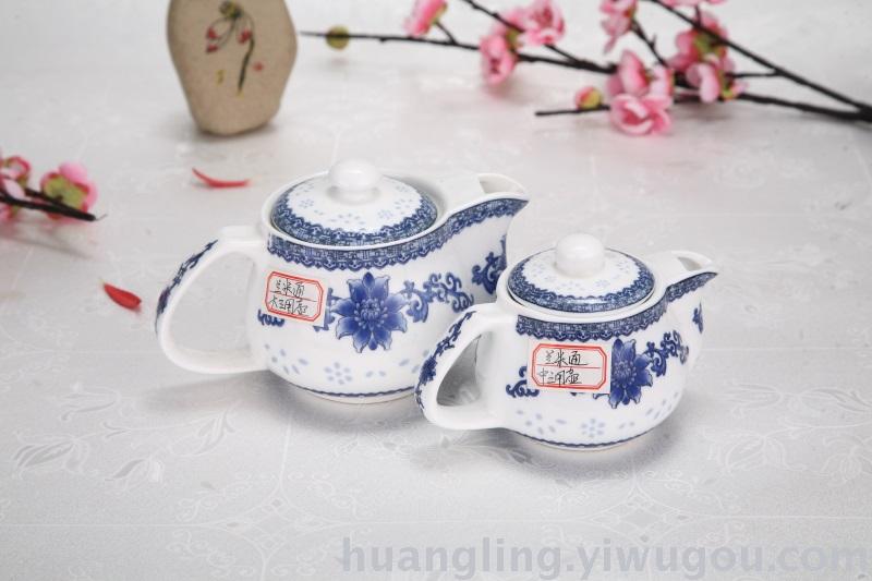 Jingdezhen blue and white porcelain bowl bowl gift set bowl bowl bone china tableware