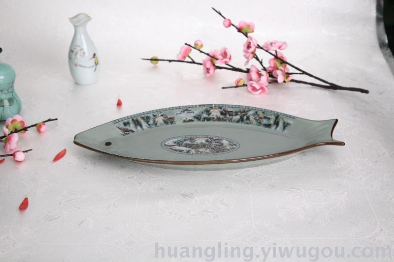 Jingdezhen blue and white porcelain bowl bowl gift set bowl bowl bone china tableware